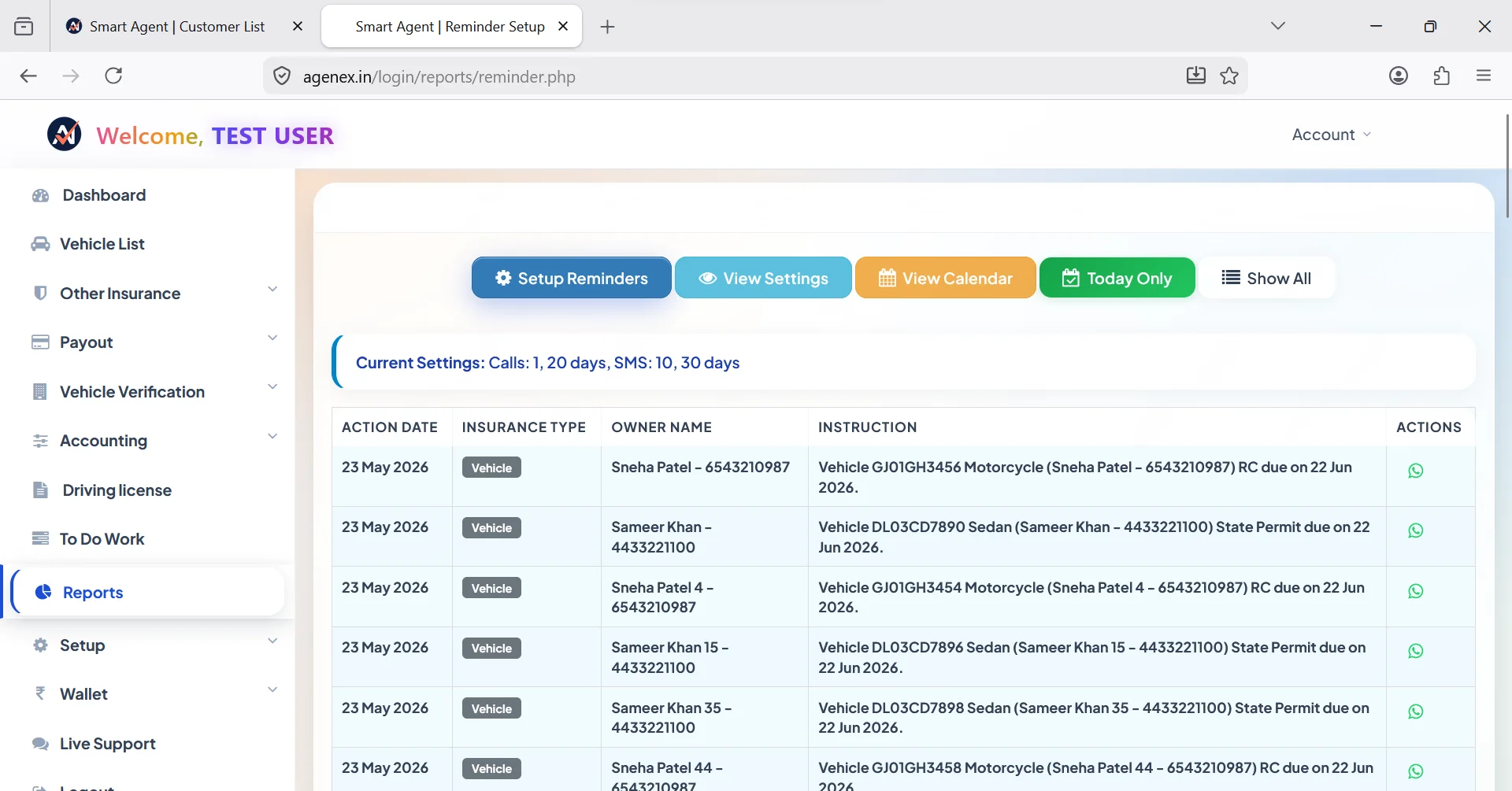 Agenex smart automation desktop — AI ranks today's leads, picks call order, predicts churn and cross-sell